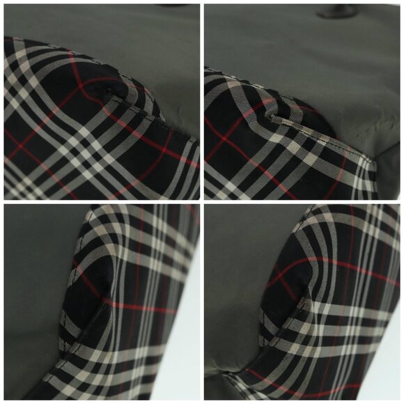 Burberrys Nova Check Blue Label Hand Bag Canvas Khaki - Picture 12 of 14